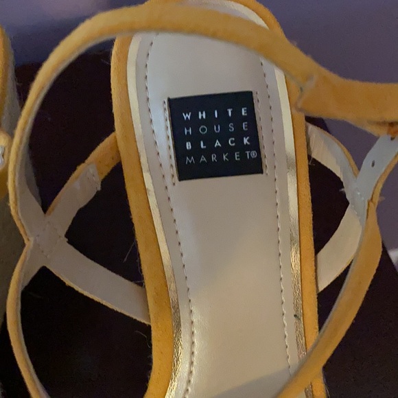 Gold wedge sandals from WHBM - worn once! - Picture 2 of 4